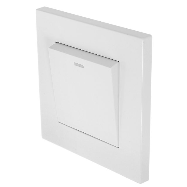 CTIRCHIU Interrupteur Mural Facile à Installer Panneau Blanc Lot de 1