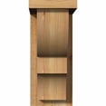 thumbnail image 2 of 6"W x 10"D x 14"H Ridgewood Rough Sawn Corbel w/Backplate, Western Red Cedar, 2 of 9