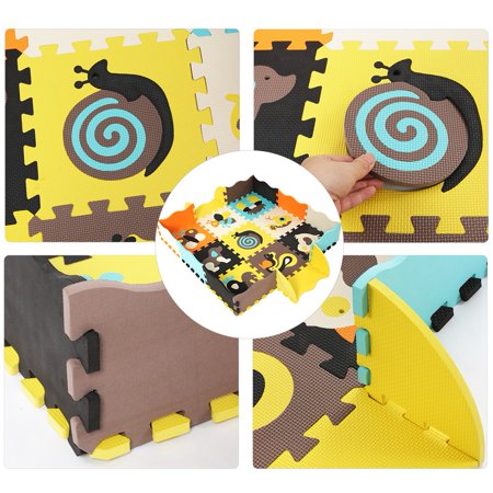 Hurrise Floor Play Mat Floor Mat 9pcs Baby Children Play Floor