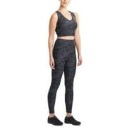 MSRP $62 Josie Natori Getaway Animal-Print Leggings Black Size Small