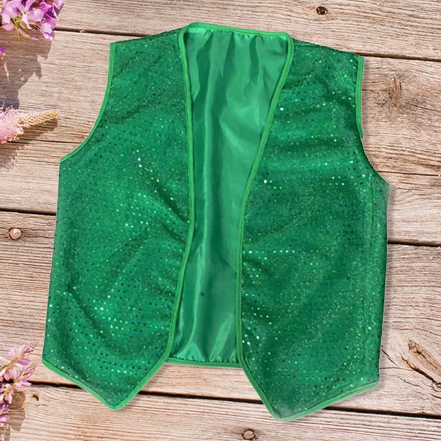 Chaleco del día de San Patricio, accesorio para fotografía, disfraz festivo para adultos, disfraz para espectáculo en escenario SG