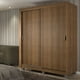 thumbnail image 2 of Ropero Closet Madesa Dallas Plus 2 Puertas Corredizas 4 Cajones con Pies Marrón, 2 of 5