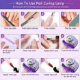 thumbnail image 4 of 248W UV LED Nail Lamp, with 60 LED Beads, Faster Curing Lamp LED Nail Dryer with 4 Timers white, nail lamp, 4 of 5