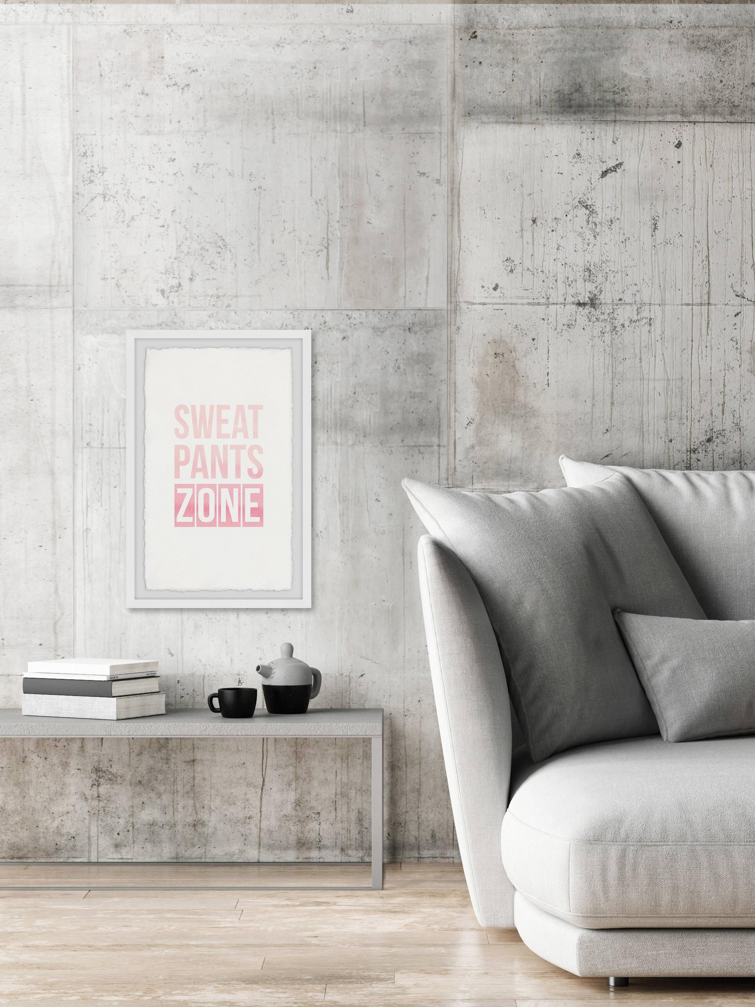 Marmont Hill Sweat Pants Zone Iv Framed Wall Art, 30.00" x 1.50"