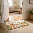 thumbnail image 3 of LEWEEN Happy Easter Doormat Non Slip Welcome Mat Natural Rabbits Pattern Decorative Rug For Indoor Outdoor Farmhouse Entrance Porch Home Easter Day Party Decor Easter Decorations Easter Eggs, 3 of 5