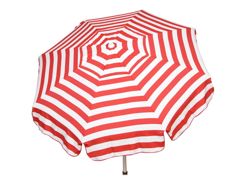 Destination Gear Italian Patio umbrella red and white stripes