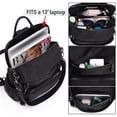 thumbnail image 4 of Mochila UTO para mujer, moderna, de tela de nailon, color negro, 4 of 9