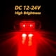 thumbnail image 4 of 10pcs New Upgraded 12V-24V Universal LED Front Rear Side Indicator Marker Light Bulb For Truck RV Car Bus Trailer Van Caravan Boat - Amber/Red/White, 4 of 4