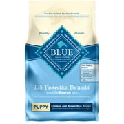 Blue Buffalo Life Protection Formula Chicken and Brown Rice Dry Dog Food for Puppies, Whole Grain, 6 lb. Bag