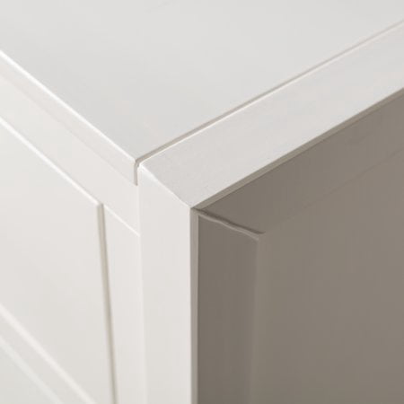 Annabelle Four Drawer Solid Wood White Dresser by Chateau Lyon