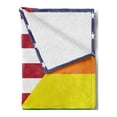 thumbnail image 2 of Pride Soft Flannel Fleece Throw Blanket, Conceptual Flag with American Pride Colors Activism Freedom Nationwide Celebration, Cozy Plush for Indoor and Outdoor Use, 50" x 70", Multicolor, by Ambesonne, 2 of 5