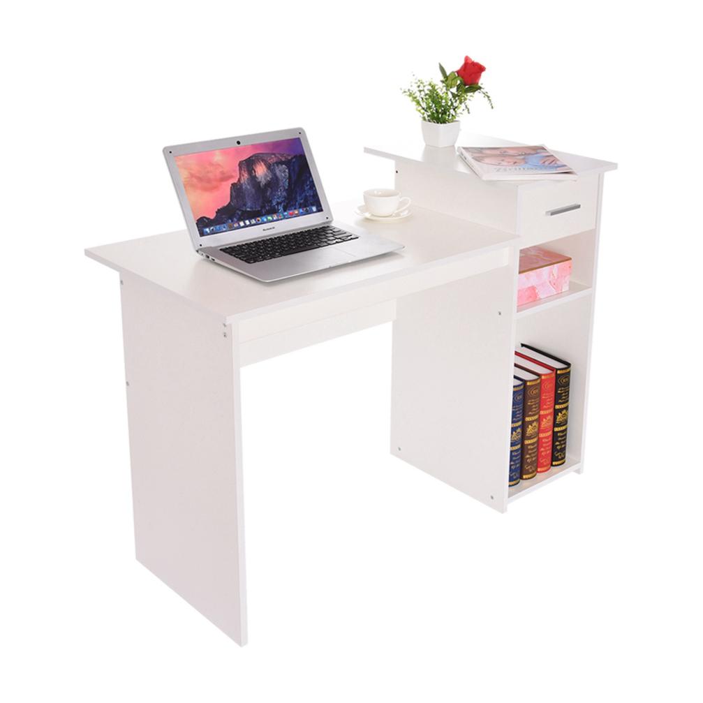 pic Small White Desk With Drawers For Bedroom walmart