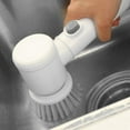 thumbnail image 4 of Electric Cleaning Brush, 5-in-1 Magic Power Scrubber for Kitchen, Bathroom, Bathtub, Shower, Tile, Carpet, Bidet, Sofas (White), 4 of 7