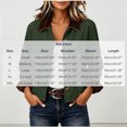 thumbnail image 2 of Perfectbot Women's Short Barn Jacket, Button Down Corduroy Collar Rolled Cuff Coat with Pockets, 2 of 8