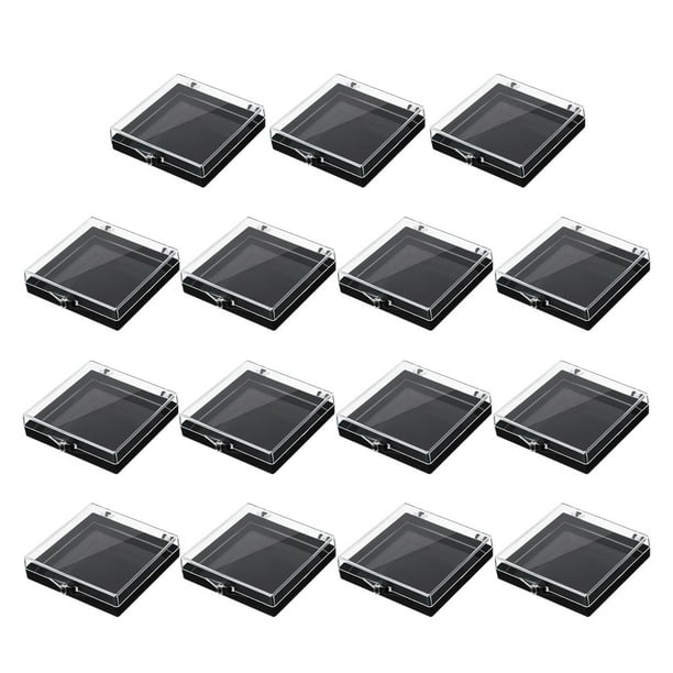 Caja de almacenamiento jinwen 15 piezas para uñas negro