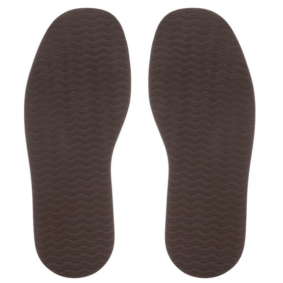 Uxcell 1Pair Shoe Rubber Full Sole Repair 4mm Thickness Replacement Bottom Non Slip for Leather Shoes, Brown