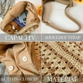 thumbnail image 6 of NANAHuang Straw Bags for Women, Trendy Woven Purse, Boho Summer Purses for Women , Large Hobo Everything Bag, 6 of 9