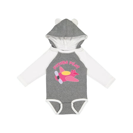 

Inktastic Future Pilot Gift Baby Girl Long Sleeve Bodysuit