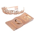 thumbnail image 1 of Corona De Banda De Novia Para Fiesta, Kit De Corona De Banda De Novia De Poliéster De Metal Diseño Regulable Diamantes De Imitación Brillantes Atractivo Decorativo Para Fiestas ANGGREK Otros, 1 of 8