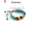 thumbnail image 2 of PULLIMORE 7 Chakra Beads Bracelet Natural Stone Healing Crystals Bracelet Meditation Relax Anxiety Bangle for Women Men (Colorful), 2 of 9