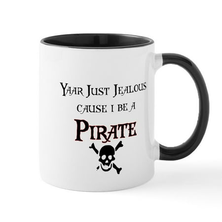 

CafePress - I Be A Pirate Mug - 11 oz Ceramic Mug - Novelty Coffee Tea Cup