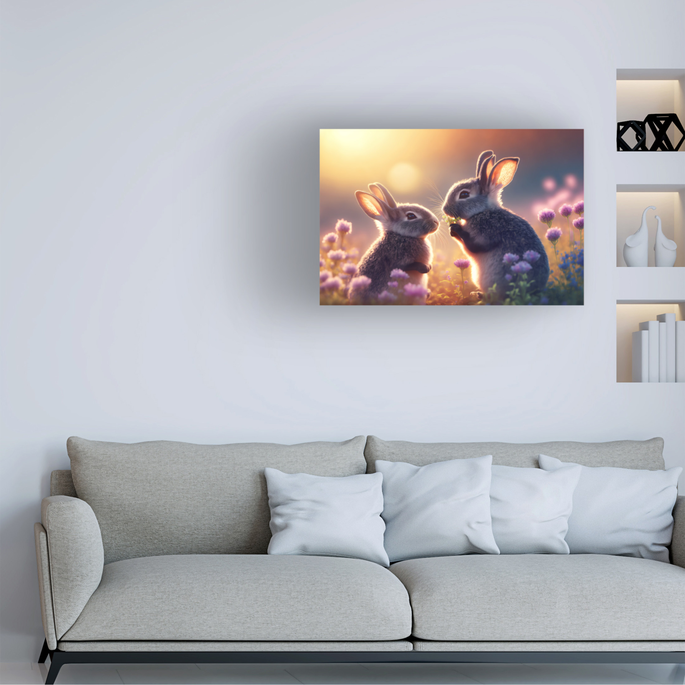 Canvas Wall Art - Ray Heere 'Woodland Animals 13' Wall Art for Living Room, Bedroom, or Office Décor by Trademark Fine Art - 32 x 22 Inches