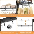 thumbnail image 5 of Homieasy 96'' Closet System with 3 Shelving Towers, 8FT Closet Organizer with Storage Shelves and Hanging Rods for Walk-in Closet, Bedroom, Black, 5 of 9