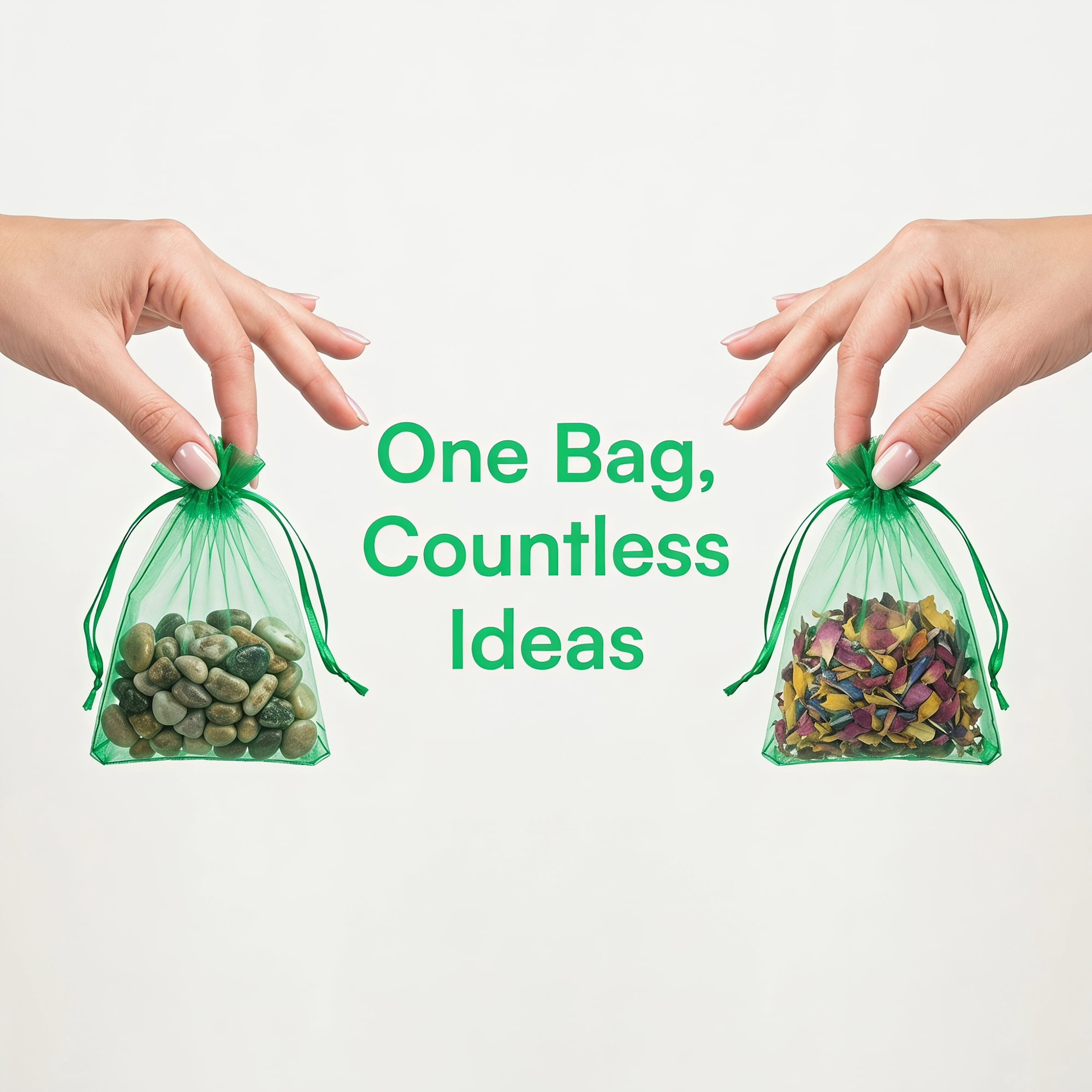 Unique Bargains Multi-Purpose Gift Bags with Handles for Events Dark Green 3.5" x 4.7"