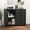 black, variant on CONCETTA 5-Drawer Rolling File Cabinet on Wheels, Wood Printer Stand with Storage Drawers for Home Office, Black