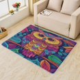 thumbnail image 1 of Owl Graffiti Area Rug 3x4, Colorful Owl Rugs for Bedroom, Non Slip Stain Resistant Machine Washable Low Pile Super Soft, Animal Owl Carpet for Home Decor 17&-53, 1 of 7