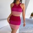 thumbnail image 6 of REORIAFEE Women's Outfits Lounge Sets Going out Outfits Women's Sexy Casual Love Top Wrap Hip Skirt Set Pink M, 6 of 8