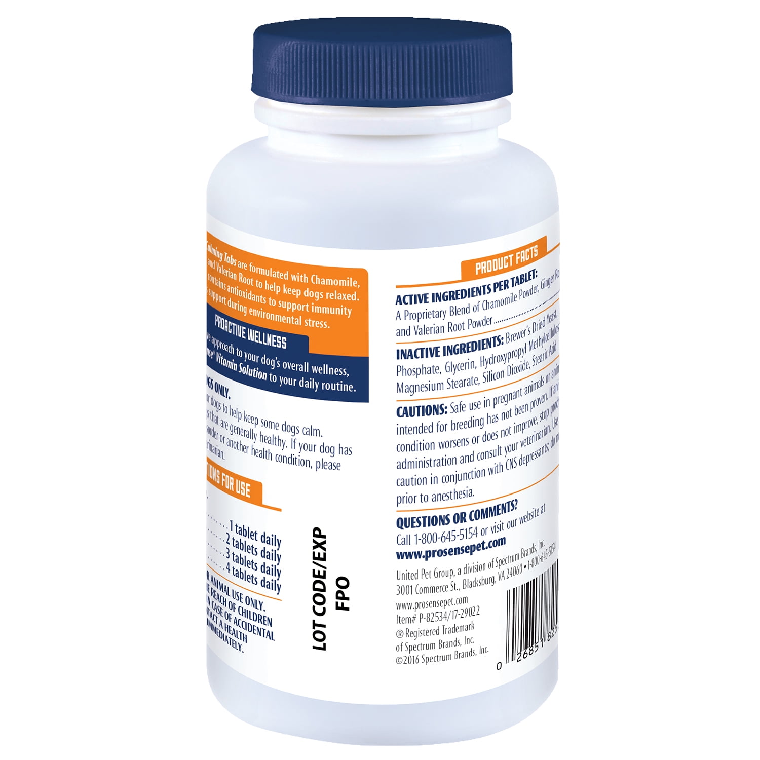 Pro-Sense Calming Solutions Chewable Tablets, 60 count