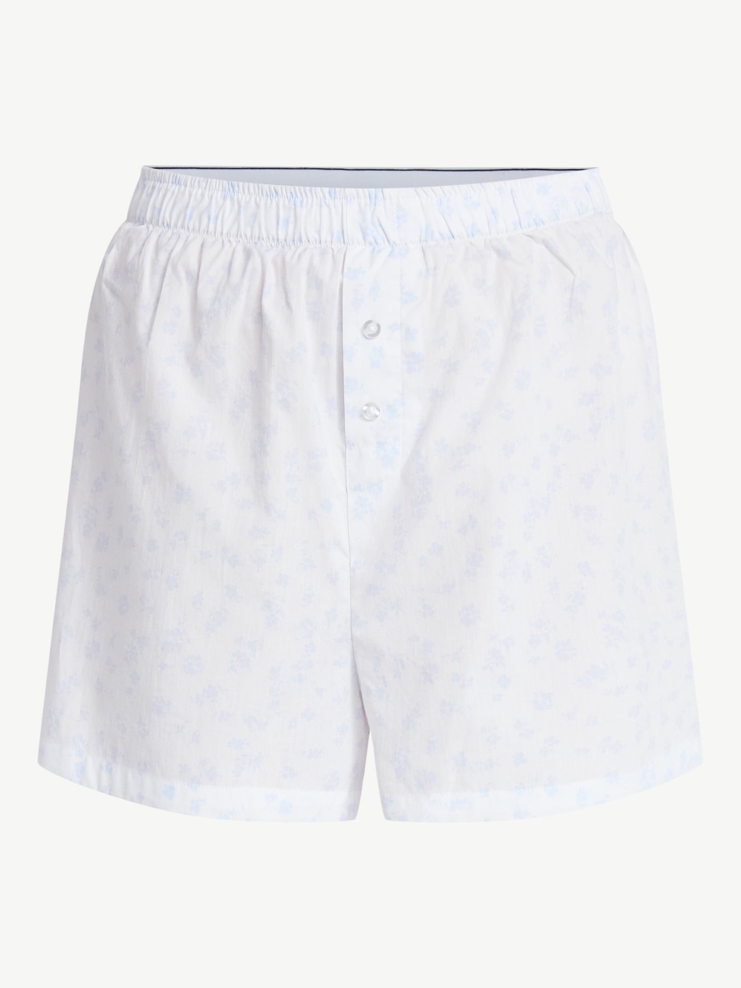 No Boundaries Sleepwear Cotton Boxer Shorts, 3'' Inseam, Women's XS-XXL