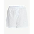 thumbnail image 5 of No Boundaries Sleepwear Cotton Boxer Shorts, 3'' Inseam, Women's XS-XXL, 5 of 5