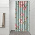 thumbnail image 3 of Waterproof Pioneer Shower Curtain 36x72 Inch Polyester Unique Colorful Floral Shower Curtain for Bathroom Hotel Home Decor with 7 Plastic Hooks, 3 of 5