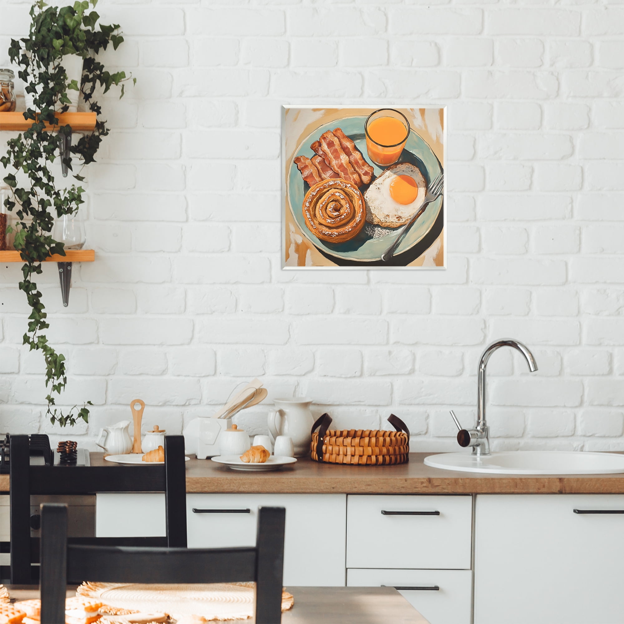 Stupell Industries Cinnamon Roll Breakfast Wall Plaque Art, design by Tina LeCour