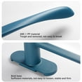 thumbnail image 4 of Soporte para almacenamiento de toallas Bearachild colgador de plástico en forma de T alargado resistente para transporte ahorro Juegos de accesorios de baño Gris, 4 of 6