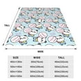 thumbnail image 2 of JUNZAN Cute Panda Bear Print Flannel Fleece Blanket Throw Blanket for Bed,Sofa,Couch,Travel,Camping(60"x50" ), 2 of 5
