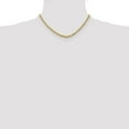 thumbnail image 2 of Auriga 10K Yellow Gold 3.75 mm Diamond-cut Rope Chain Necklace for Women 16", 2 of 7