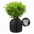 thumbnail image 2 of 45x50cm Black Reusable Frost Protection Cover with Drawstring & Rope Lock - PP Material Plant Insulation Bag for Small/Medium Shrubs, Potted Trees, Outdoor Plants - Aluminum Film Lined for Winter, 2 of 7