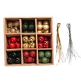 thumbnail image 2 of Juego de 54 bolas de purpurina para decoración de bolas colgantes de árbol de Navidad (3 cm54 piezas) Ndcxsfigh Nuevos Originales, 2 of 9