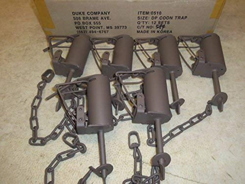 12 Powder Coated Duke DP Dog Proof Coon Traps Trapping Raccoon NEW SALE 