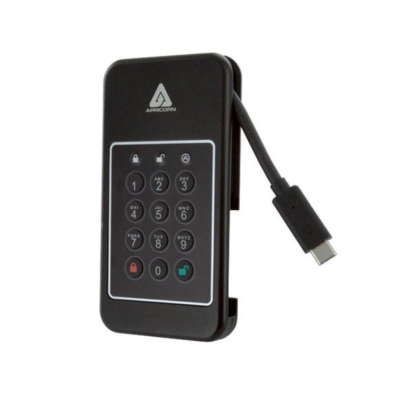 Apricorn Aegis NVX - Ultra high Speed Ruggedized SSD, USB 3.0 encrypted Drive