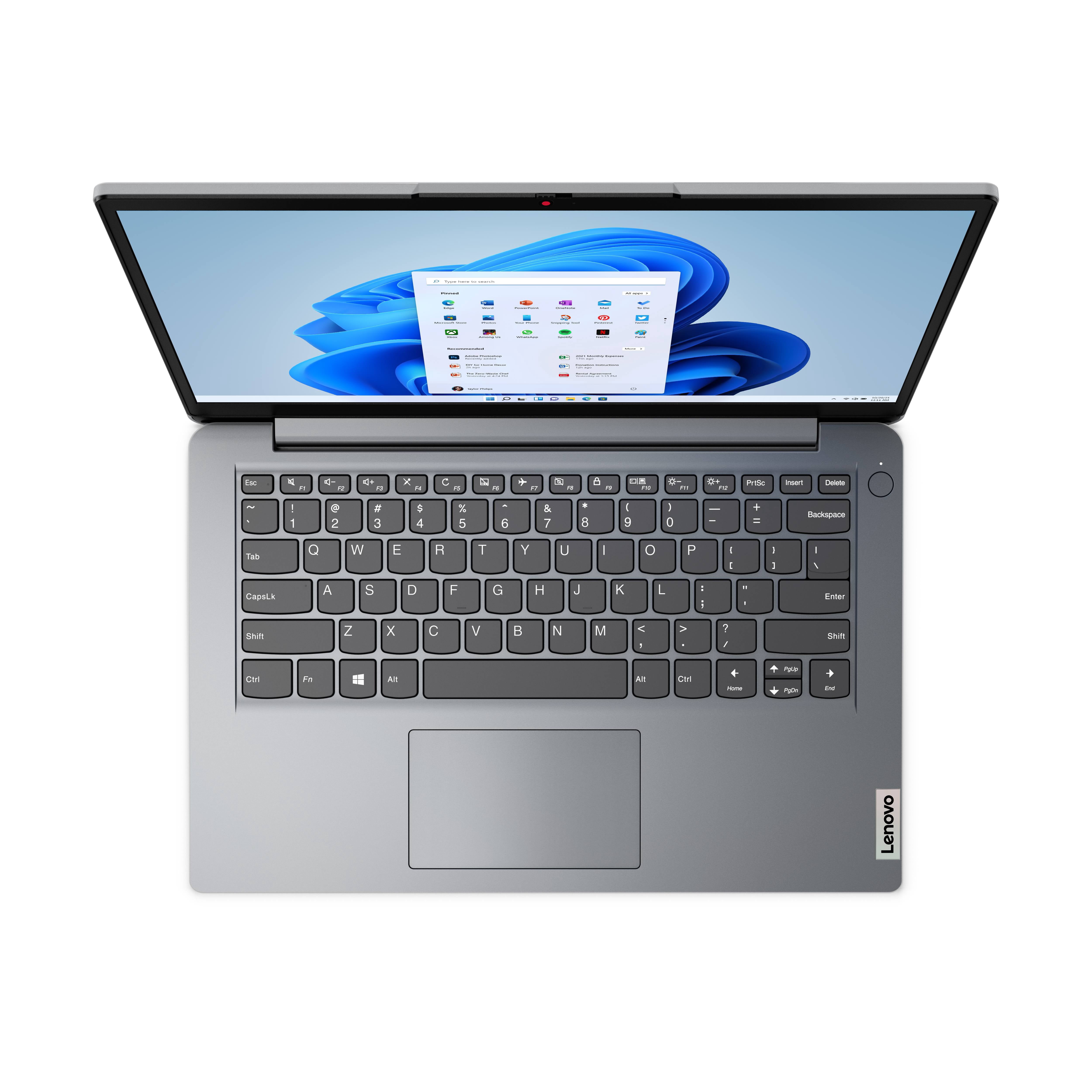 Ideapad 1 14" Laptop, Intel Pentium Silver N6000, 4GB RAM, 128GB SSD, Cosmic Blue