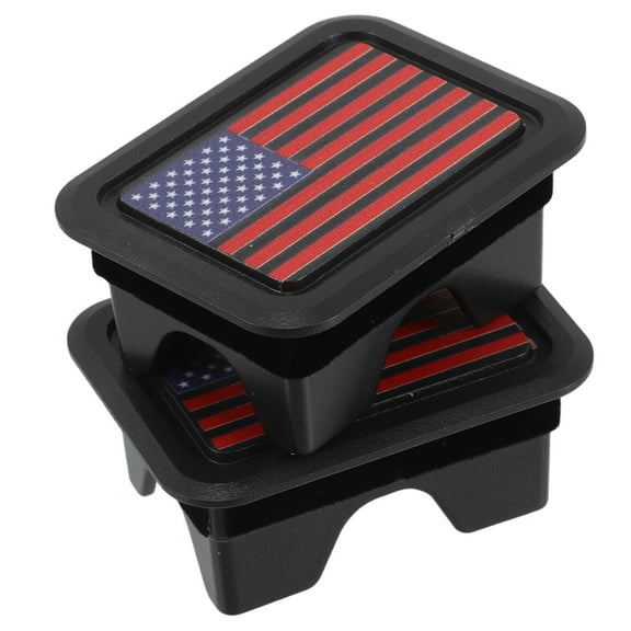 2 Pcs Truck Bed Rail Plug Stake Pocket Cover Flag Large Decor