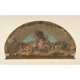 thumbnail image 2 of Jules-Edmond-Charles Lachaise 24x16 Gold Ornate Framed and Double Matted Museum Art Print Titled - Design for the Decoration of a Lunette on the Staircase, Hotel De Pless, Berlin (19th Centu, 2 of 4
