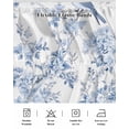 thumbnail image 5 of Blue White Flowers Wrap Around Bed Skirts for King Bed 16" Drop, Bed Skirt with Adjustable Elastic Belt Dust Ruffle Bed Valance for Bedroom Hotel Luxury Spring Summer Floral Botanical Bed Frame Cover, 5 of 7