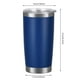 thumbnail image 3 of Taza de viaje de acero inoxidable de 20 oz, taza térmica de acero para café, 3 of 3