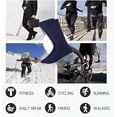 thumbnail image 4 of MANARC Women Cotton Crew Socks Soft Comfortable Thin And Breathable on Top Durable Double Layer Cushioned Reinforced Sole. 3 Pack White, Navy Blue, Light Grey., 4 of 5