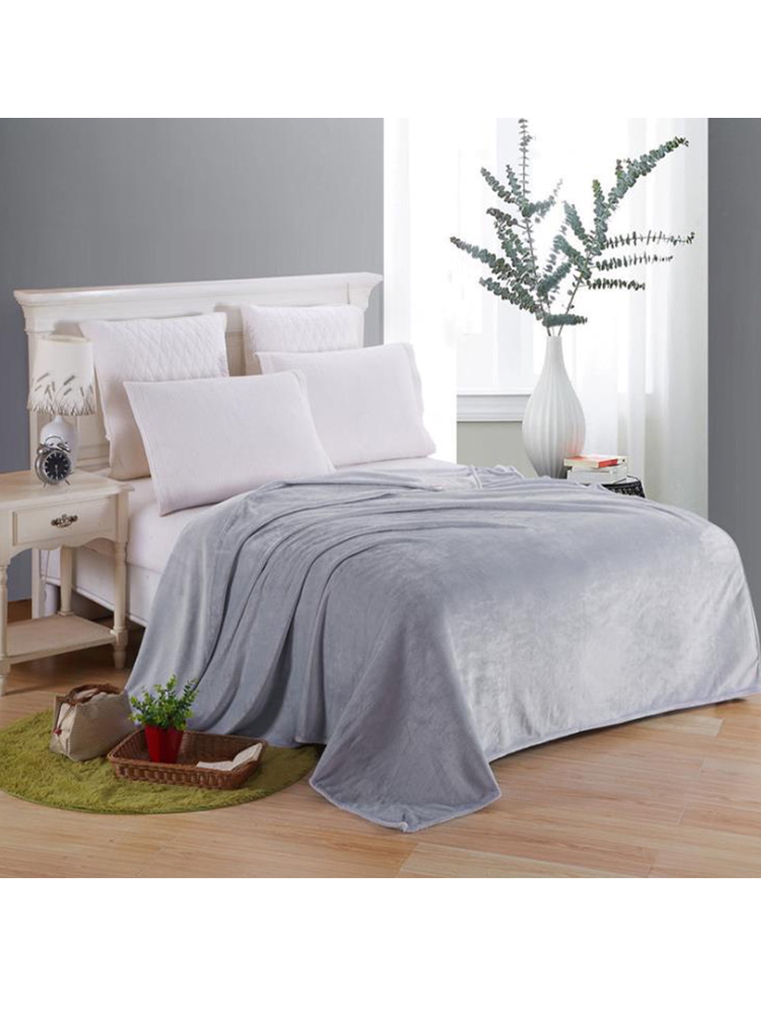 Soft Mink Faux Fur Throw Fleece Warm Large Sofa Bed Blanket Single to King Sizes